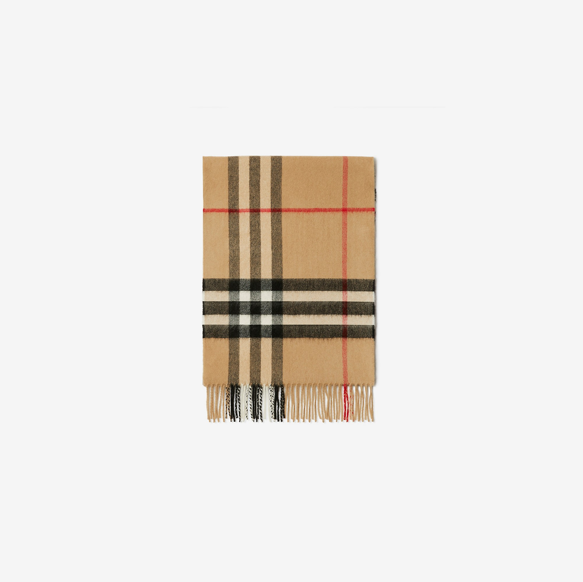 BB Check Cashmere Scarf — reverse product view