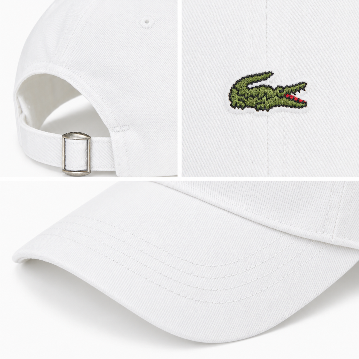 LC Cotton Gabardine Cap — White — editorial detail